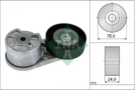 Натяжник ременя генератора Ford Transit V363/Transit Custom/Tourneo Custom 2.0 EcoBlue 15- INA 534 0727 10