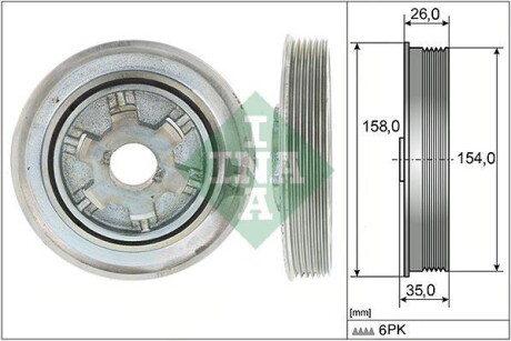 Шкив INA 544 0112 10