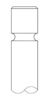 Клапан выпускной 8mm Renault Clio, Kangoo, Megane 1.9D 97- Intervalves 1072006