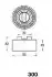 MAZDA натяжний ролик 323 1,6/1,8 91-94/323F 1,5/1,8 94- JAPANPARTS BE-300 (фото 2)