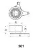 MAZDA натяжний ролик 323 1,5/1,6/1,8 XedosMX-5&amp;quot; JAPANPARTS BE-301 (фото 2)
