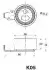 KIA ролик натяжний Sportage 2,0TD 4WD -03 JAPANPARTS BE-K05 (фото 2)