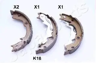 HYUNDAI гальмівні щоки Accent -10, KIA Rio 05- JAPANPARTS GF-K18AF