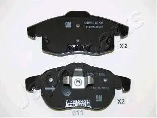 Гальмівні колодки перед. OPEL Vectra C, Astra H, Zafira B FIAT Croma 05- SAAB 9-3 JAPANPARTS PA-011AF (фото 1)