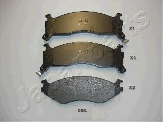 CHRYSLER гальмівні колодки Grand Voyager,Dodge Nitro,Cherokee 07- JAPANPARTS PA-056AF