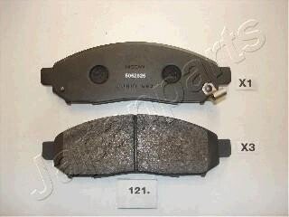 NISSAN гальмівні колодки передн..Murano,Navara,Pathfinder 05- сист.Tokico JAPANPARTS PA-121AF