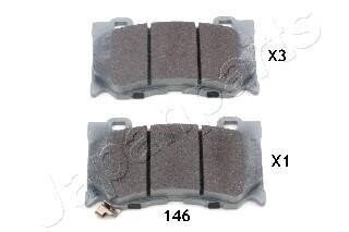 NISSAN гальмівні колодки передн. INFINITI FХ35, G37,FX50 JAPANPARTS PA-146AF (фото 1)