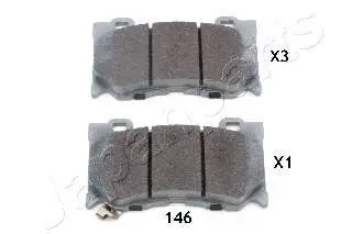 NISSAN гальмівні колодки передн. INFINITI FХ35, G37,FX50 JAPANPARTS PA-146AF