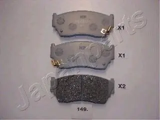 NISSAN гальмівні колодки передн.Sunny kombi 90- JAPANPARTS PA-149AF (фото 1)