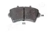 RENAULT гальмівні колодки перед. Master 98-Opel Movano 98- JAPANPARTS PA-151AF (фото 1)