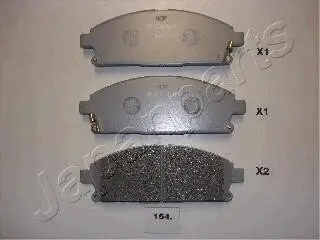 NISSAN гальмівні колодки передн. X-Trail 01- JAPANPARTS PA-154AF