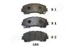 NISSAN колодки гальм. передн. X-Trail 1.6dCi 13-,Infiniti Q50 JAPANPARTS PA-164AF (фото 1)