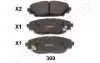 MAZDA гальмів.колодки передн.Mazda 3 13- JAPANPARTS PA-309AF (фото 1)