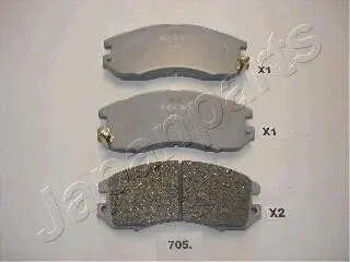 SUBARU гальмівні колодки передн.Subaru Impreza,Legacy JAPANPARTS PA-705AF