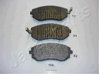 SUBARU гальмівні колодки передні Forester(SG) 2.0,2.0S 02- Impreza,Legacy JAPANPARTS PA-706AF