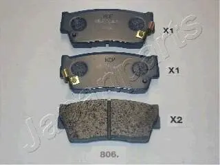 SUZUKI гальмівні колодки передн.Vitara 1,6 88- JAPANPARTS PA-806AF