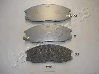 HYUNDAI гальмів.колод.передн.Santa Fe, Ssangyong Rexton II,Kyron,Actyon JAPANPARTS PA-H05AF