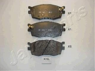 HYUNDAI колодки гальмів.передн. Kia Rio 05-, Accent 06- JAPANPARTS PA-K12AF