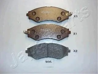 CHEVROLET гальмівні колодки передн.Lacetti, Epica 2.0 JAPANPARTS PA-W05AF