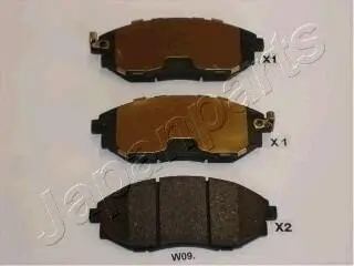 CHEVROLET гальмів.колодки передн. Epica 06- JAPANPARTS PA-W09AF