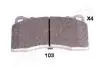 Колодки гальмівні дискові Jaguar XJ 12- JAPANPARTS PP-103AF (фото 1)