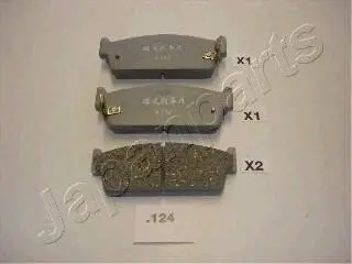 NISSAN гальмівні колодки задн.Almera 00- Maxima QX 00- JAPANPARTS PP-124AF