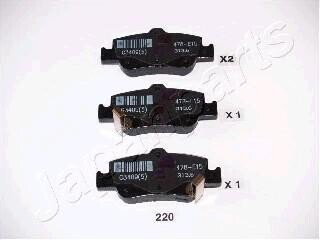 TOYOTA гальмівні колодки задн.Auris,Corolla 07- JAPANPARTS PP-220AF