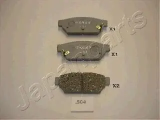 MITSUBISHI гальмівні колодки дискові задн.Carisma 95- JAPANPARTS PP-504AF