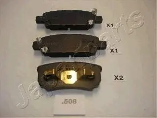 MITSUBISHI гальмівні колодки задні Lancer,Outlander 03- JAPANPARTS PP-508AF
