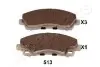 MITSUBISHI колодки гальмівні Canter 12- JAPANPARTS PP-513AF (фото 1)