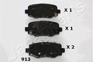 FIAT колодки гальм. задні 500X, JEEP Renegate JAPANPARTS PP-913AF (фото 1)