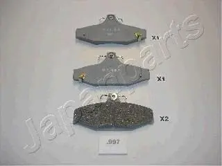 SSANGYONG гальмів.колодки (упак.Kashiyana!) передн.Korando,Musso 2.3/2.9 96- JAPANPARTS PP-997AF