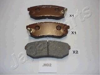 HYUNDAI гальмівні колодки задн. Santamo 2,0 -02, KIA Joise JAPANPARTS PP-H02AF