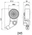 Ролик ременя ГРМ Toyota Corolla verso 2.0 (04-09), Toyota Avensis 2.0 (03-08) JAPKO 45245 (фото 2)