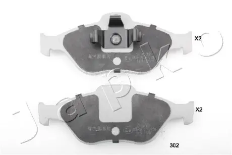 Колодки гальмівні передні Mazda 2 1.25-1.6 (03-07)/Ford Fiesta, Fusion, KA 1.0-1.8D (01-12) JAPKO 50302