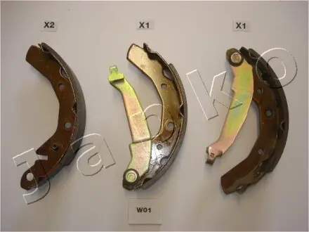 -Колодки тормозные барабанные задние JAPKO 55W01