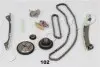 К-кт цепи ГРМ Nissan Qashqai, X-Trail 2.0, Tiida 1.8 (04-18) JAPKO KJK102 (фото 1)