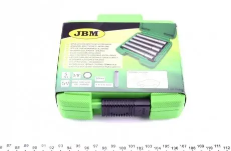 Набір головок 6-ти гранних подовжених 3/8" (5 шт) (8/10/12/13/14 мм) JBM 53545
