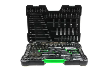 Набор ключей и шестигранных насадок (216 предметов) (хромированные). JBM 54045