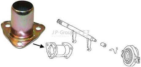 Направляюча втулка вижимного Audi 80/100/T3/Passat -92 JP GROUP 8130300100