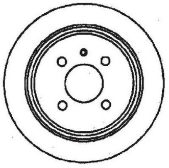 Тормозной диск задний BMW 3-Series, Z1 Jurid 561132JC