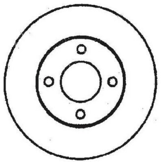 Гальмівний диск передній Audi 80, 90, 100 Jurid 561244JC