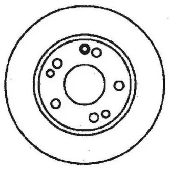 Тормозной диск передний Mercedes 170 (W170), 190 (W201) Jurid 561330JC