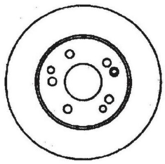 Тормозной диск передний Mercedes 124, 190, E-Class (C124, A124, S124, W124), SL (R107) Jurid 561331JC