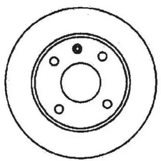 Гальмівний диск передній Seat Inca, Toledo/VW Caddy II, Golf III, Passat, Vento Jurid 561491JC