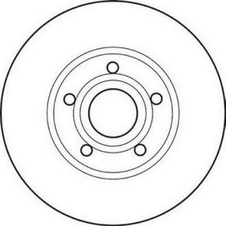 Гальмівний диск передній Audi 100, A4, A6 / Volvo 7700, 8500, 8700, 9700, 9900 Jurid 561547JC