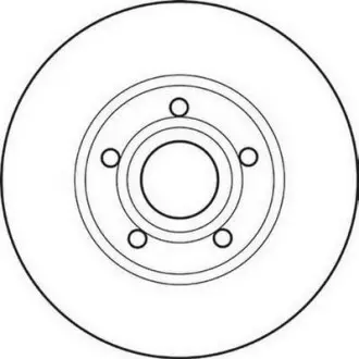 Тормозной диск передний Audi 100, A4, A6/Volvo 7700, 8500, 8700, 9700, 9900 Jurid 561547JC