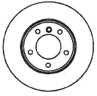 Гальмівний диск передній BMW 3-Series, Z3, Z4 / Alpina Roadster S Jurid 561551JC