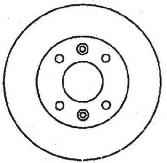 Гальмівний диск задній Citroen Saxo, Xsara / Peugeot 106, 206, 306, 309 Jurid 561555JC