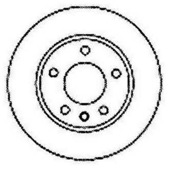 Тормозной диск передний VW Transporter Jurid 561610JC